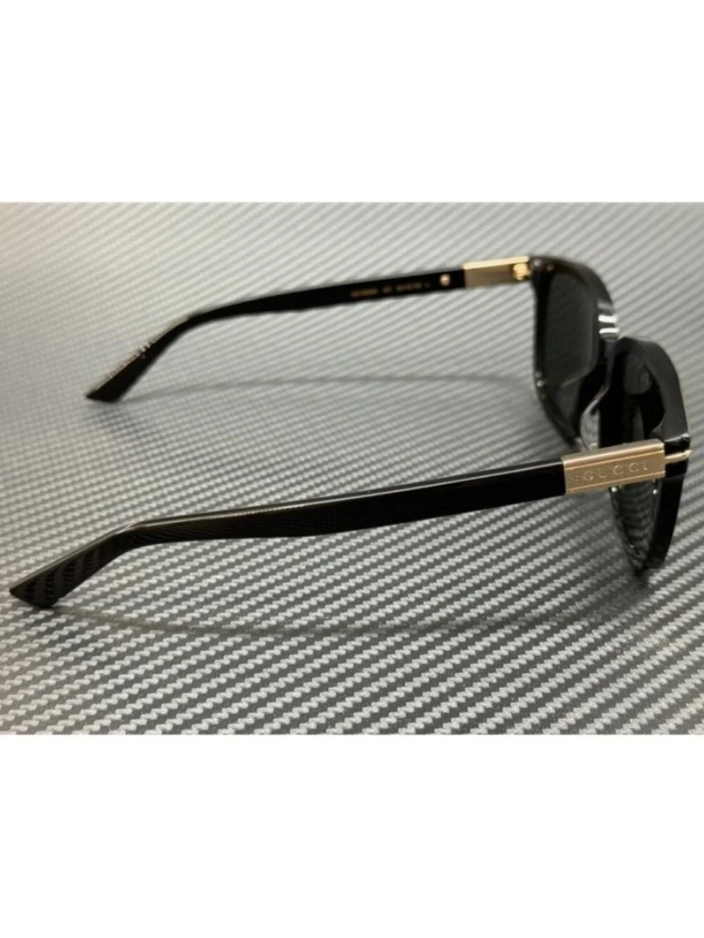 New Gucci Men Black Sunglasses 55-18-150